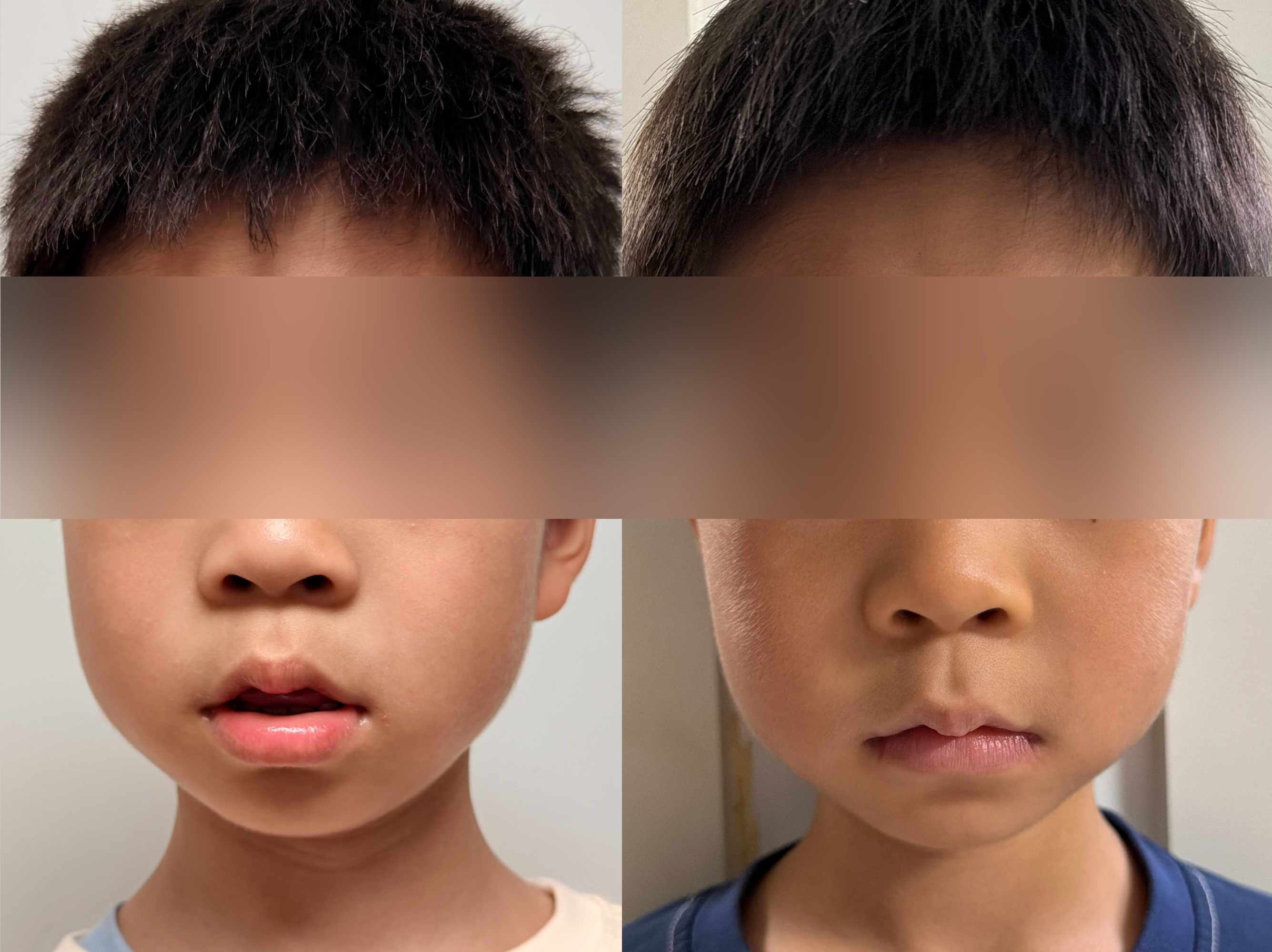 6岁孩子训练前后对比