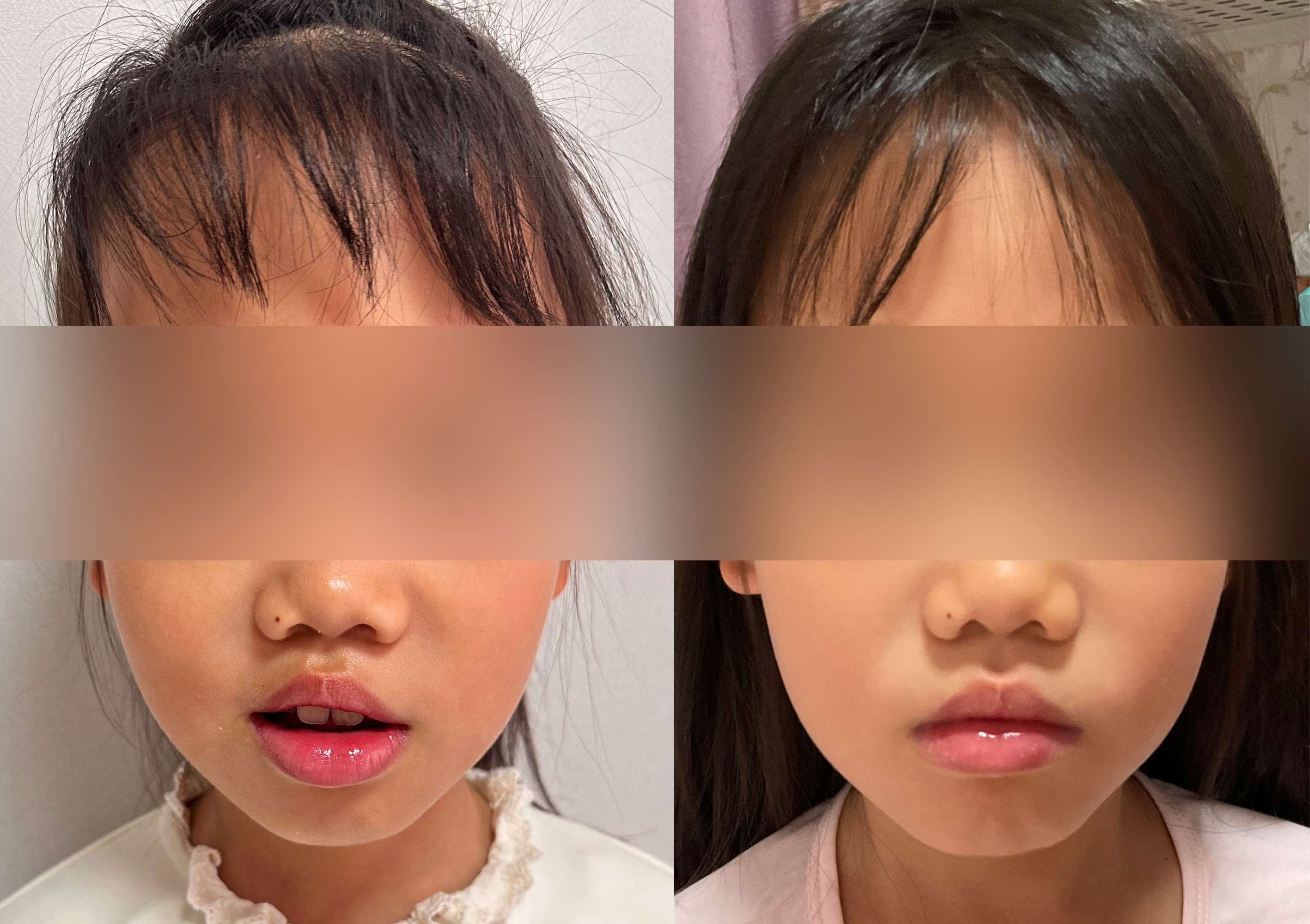 7岁孩子训练前后对比
